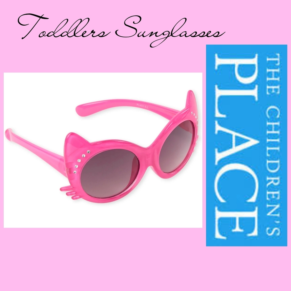 NEW TODDLER'S PINK CAT SUNGLASSES